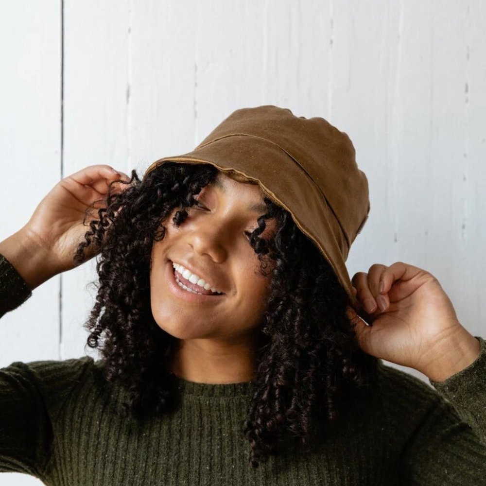 NWT - Charlie & Paisley Wanda Bucket Hat in Bronze